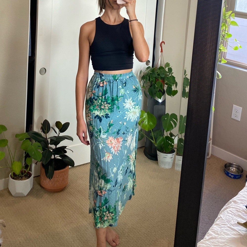 Floral Maxi Skirt by H&M